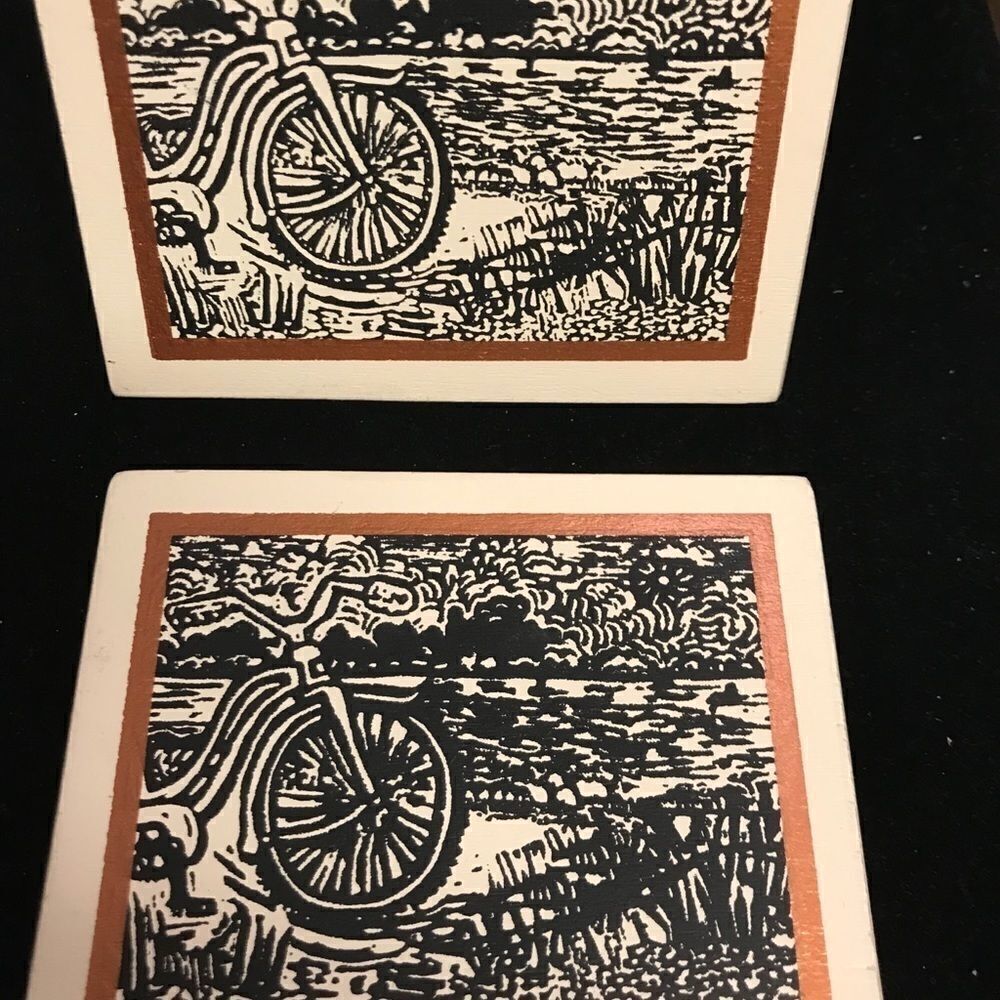 Primitives by Kathy Bike Wood Magnet S…
